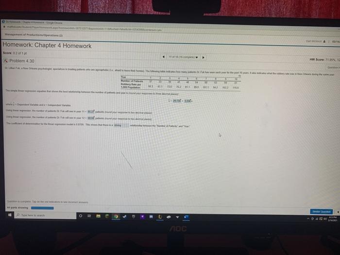RE Management honom Homework: Chapter 4 Homework