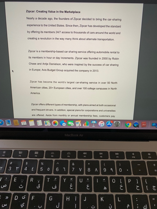 Zipcar: Creating Value in the Marketplace Nearly