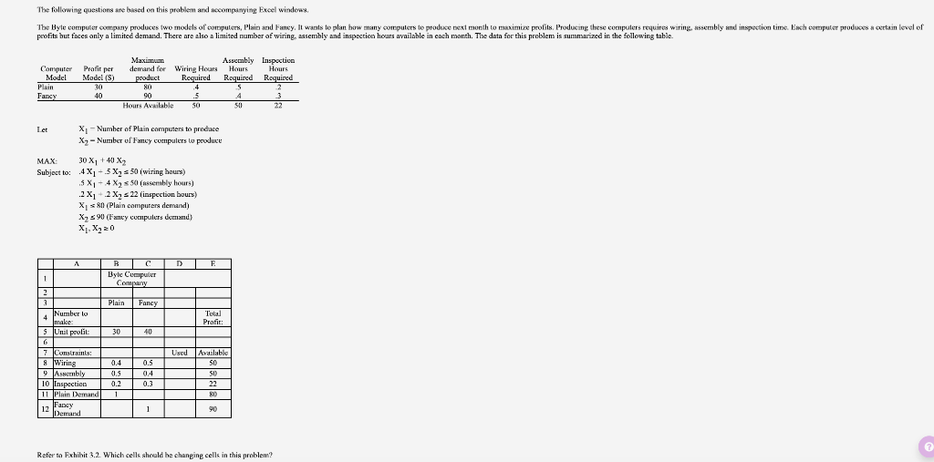The following questions are based on this problem
