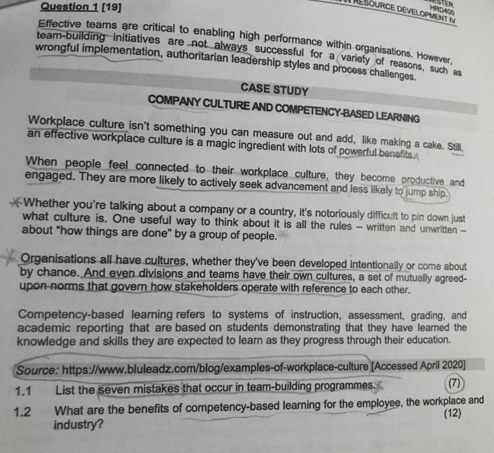 Effective teams are critical to enabling high