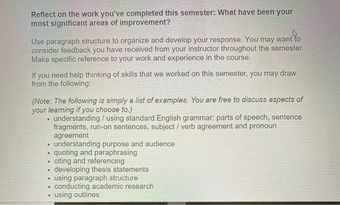 need urgently Reflect on the work you've