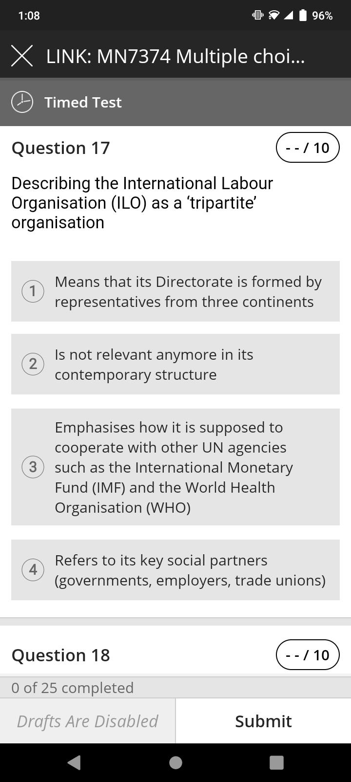 1:08 96% X LINK: MN7374 Multiple choi... Timed