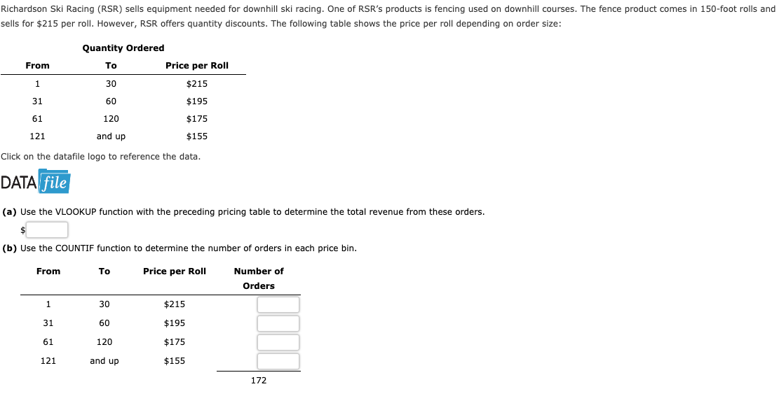 I included the data table. I need someone to