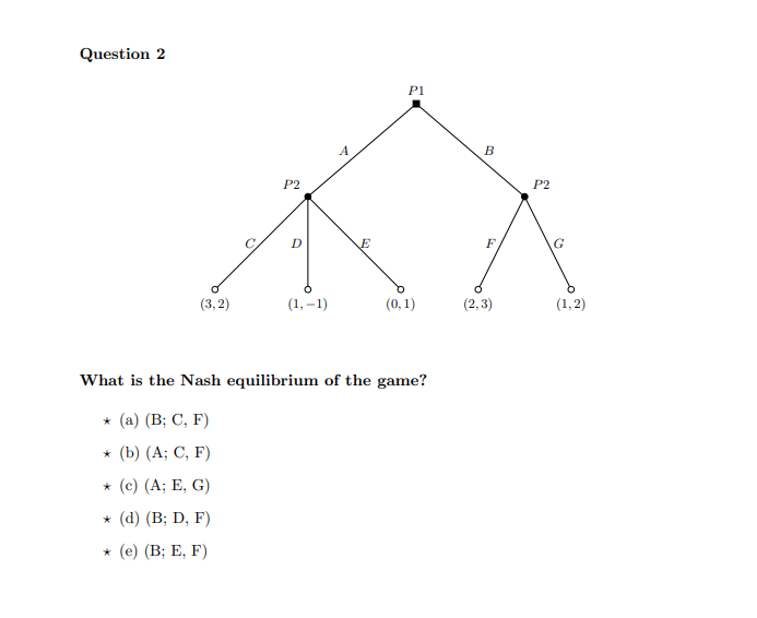 Question 2 PI B P2 P2 D E F G (3,2) (1,-1) (0.1)