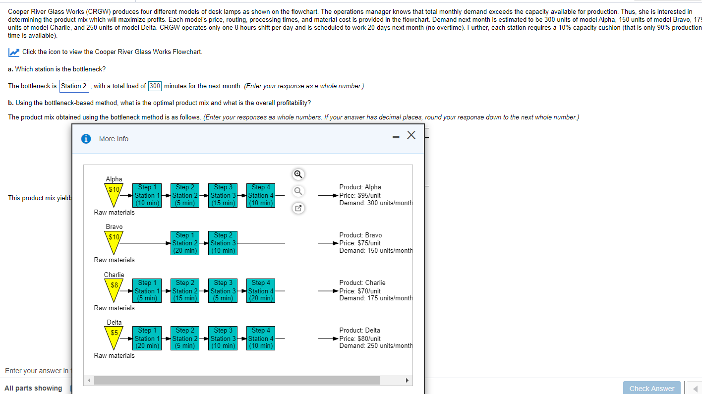 Part b and c please. I did part a Cooper River