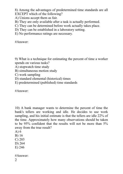 please answer this with the working step for each