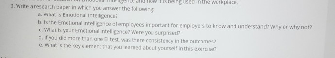 low it is being used in the workplace, 3. Write a