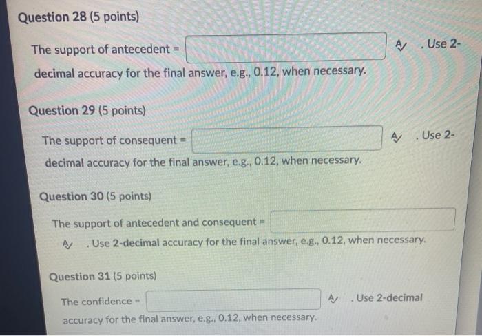 below contains a small sample of data in which