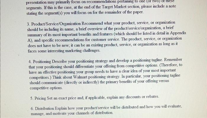 OVERVIEW In this group assignment, you will be