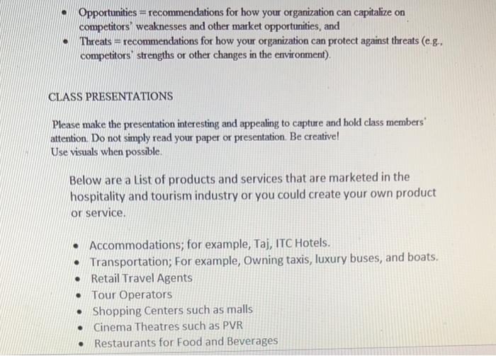 OVERVIEW In this group assignment, you will be