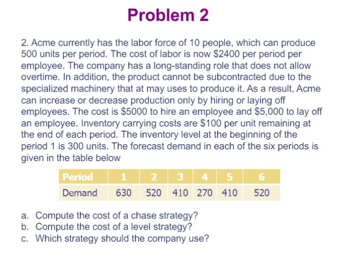 A hint Answer for the chase strategy costs
