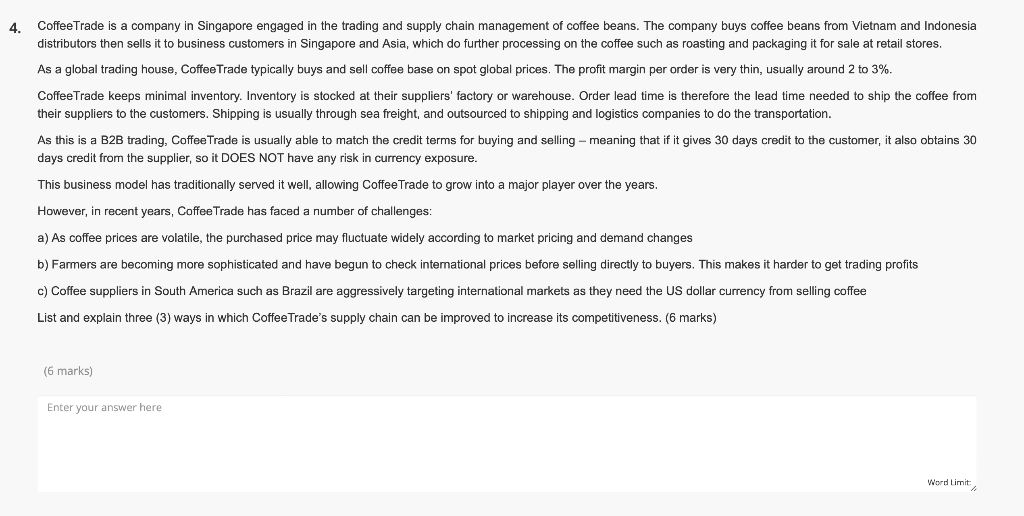 CoffeeTrade is a company in Singapore engaged in