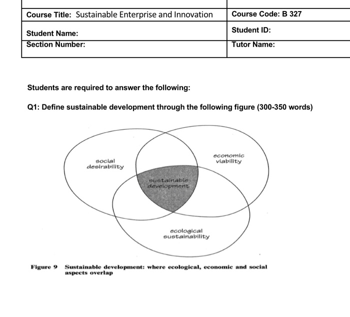 Course Title: Sustainable Enterprise and
