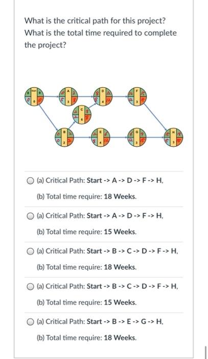 What is the critical path for this project? What