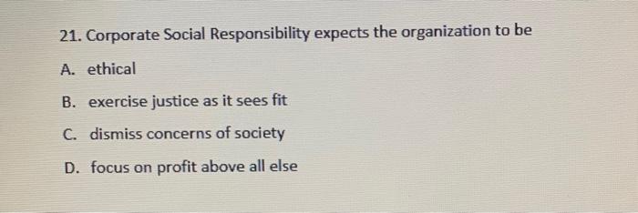 19. In the Organization's Environment, which two