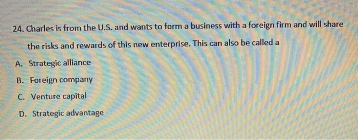 19. In the Organization's Environment, which two