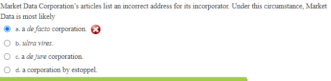 Market Data Corporation's articles list an