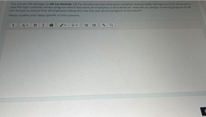 this question is from HRMT You are the HR Manager