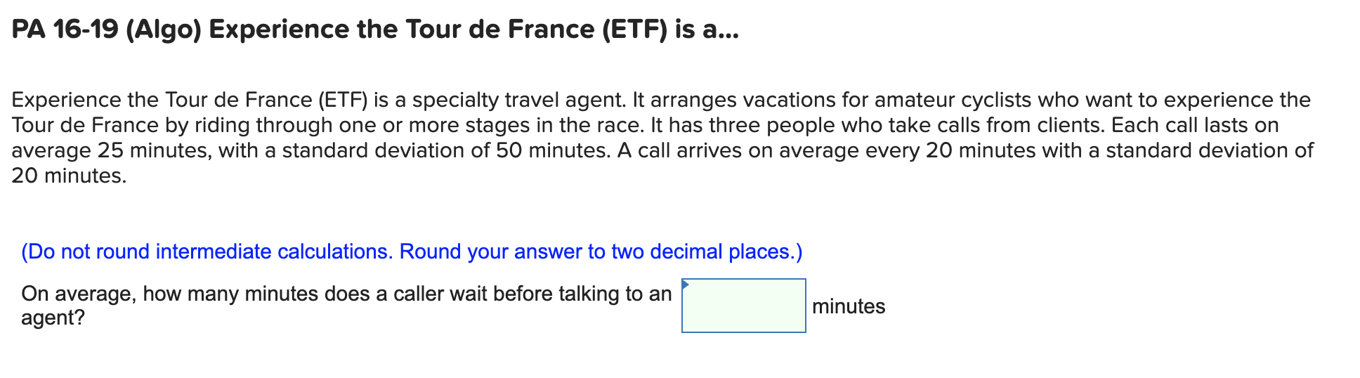 PA 16-19 (Algo) Experience the Tour de France