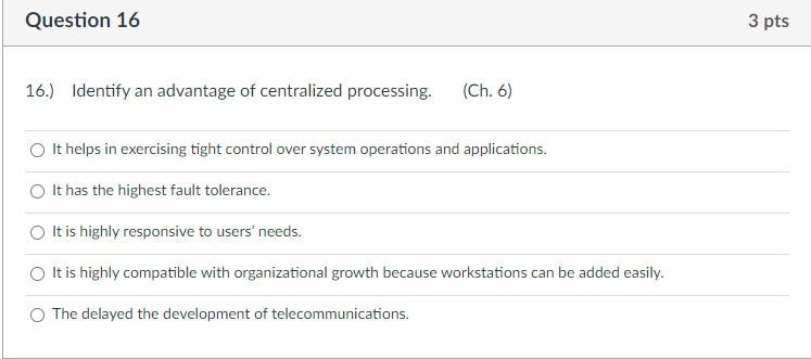 Question 14 3 pts 14.) What does the term packet