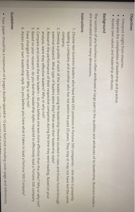 Objectives . Interpret insight from theories.