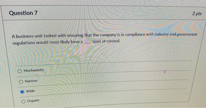 Question 5 2 pts Low overall employee turnover
