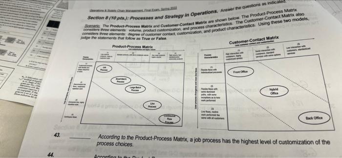Faz 43. 44. Section 8 (10 pts): Processes and