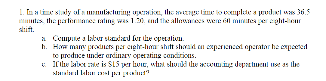 Please help and show work for solution. 1. In a