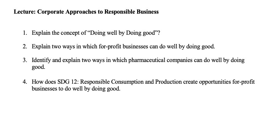 Please answer all questions. Principle of