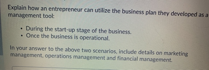 Explain how an entrepreneur can utilize the