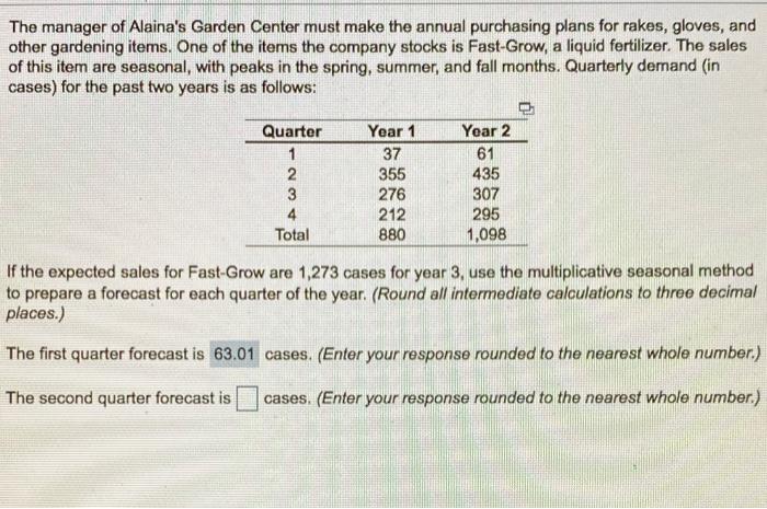 please answer the number of cases for the second,
