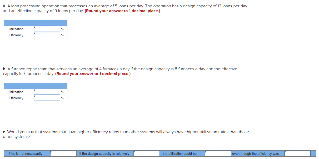 a. A loan processing operation that processes an