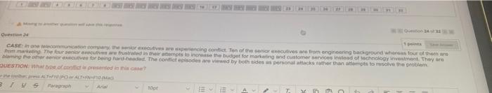 ** Monster quarties wi Question 24 1 points CASE: