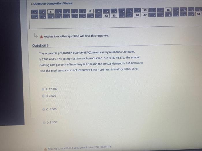 Question Completion Status: 18 15 10 & 54 22 43