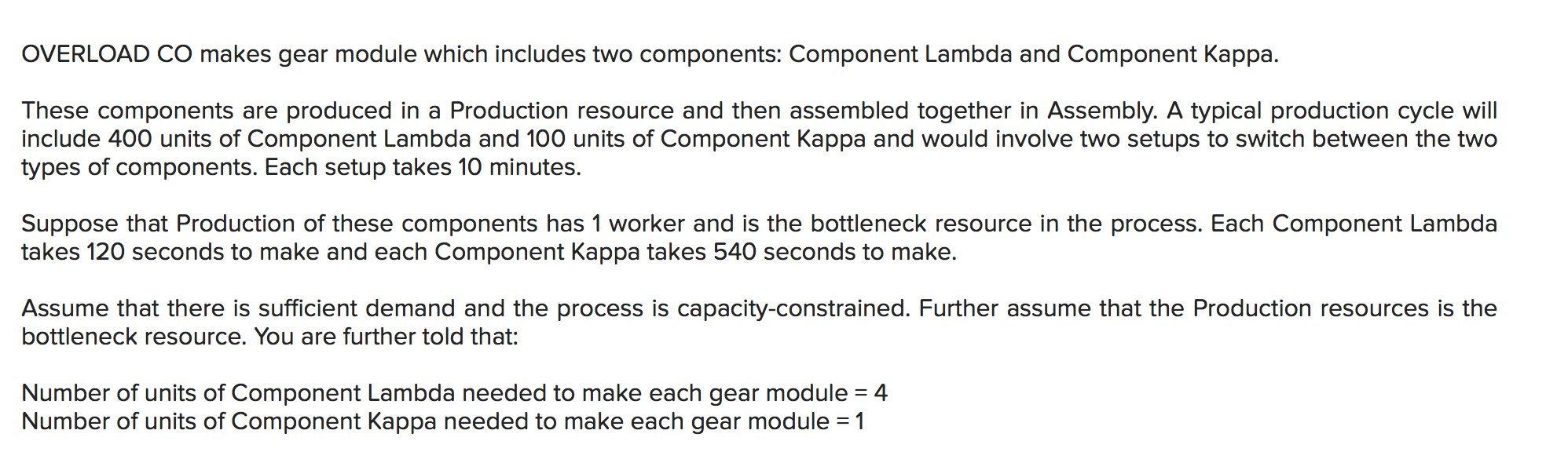OVERLOAD CO makes gear module which includes two
