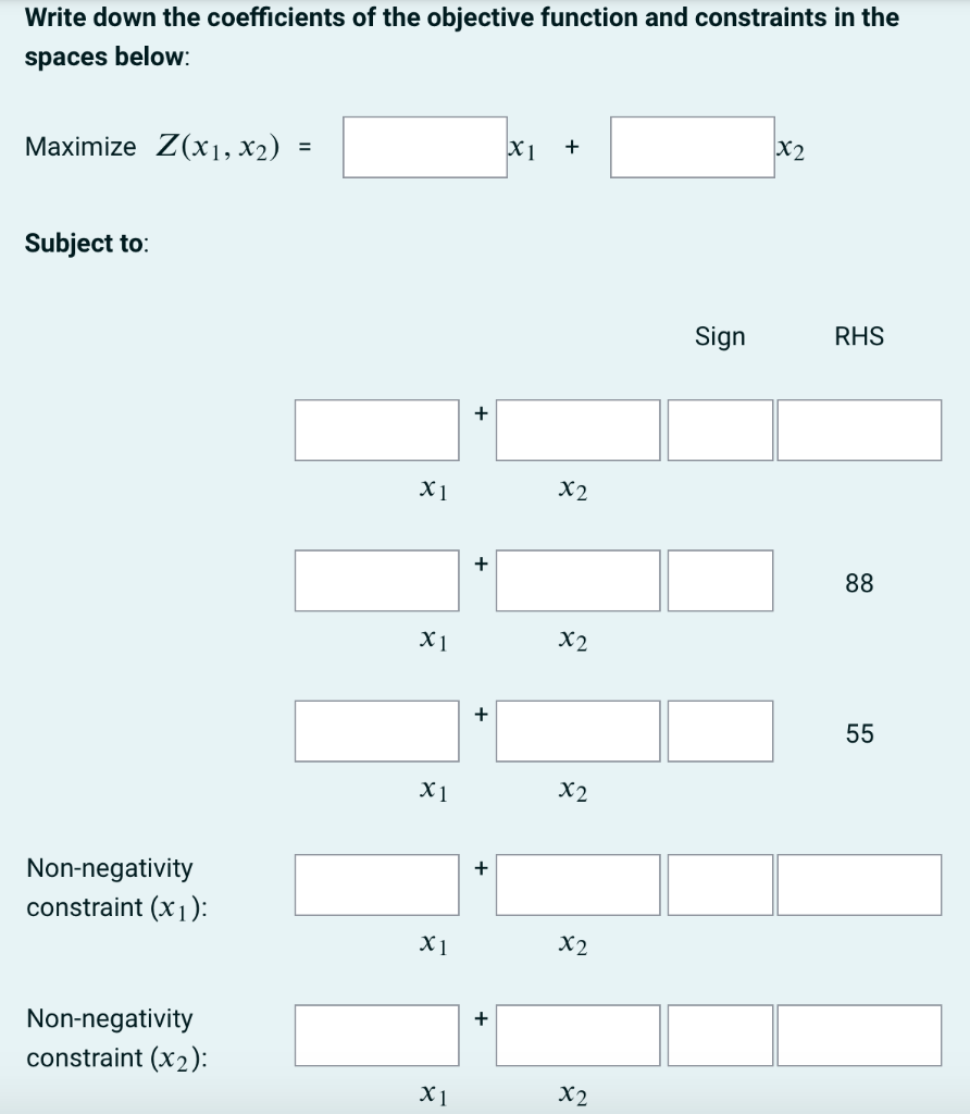 A farmer plans to mix two types of food to make a