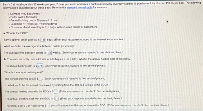 im not sure if the answers i have in already are