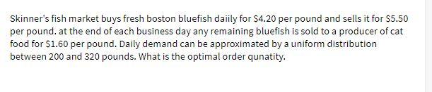 Skinner's fish market buys fresh boston bluefish