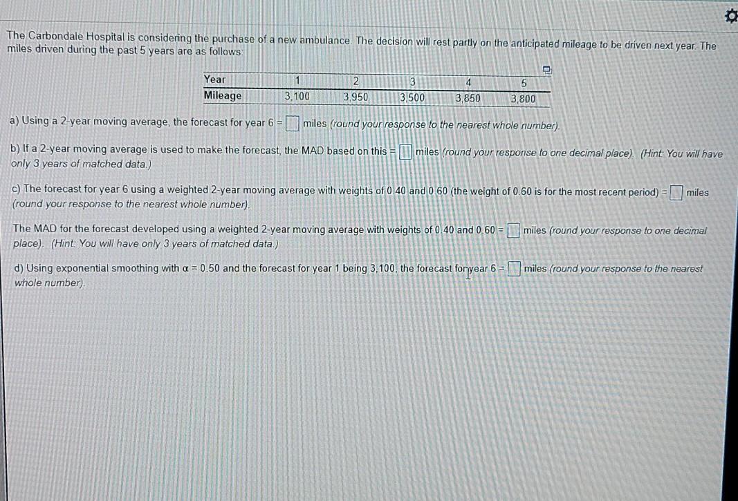 o The Carbondale Hospital is considering the
