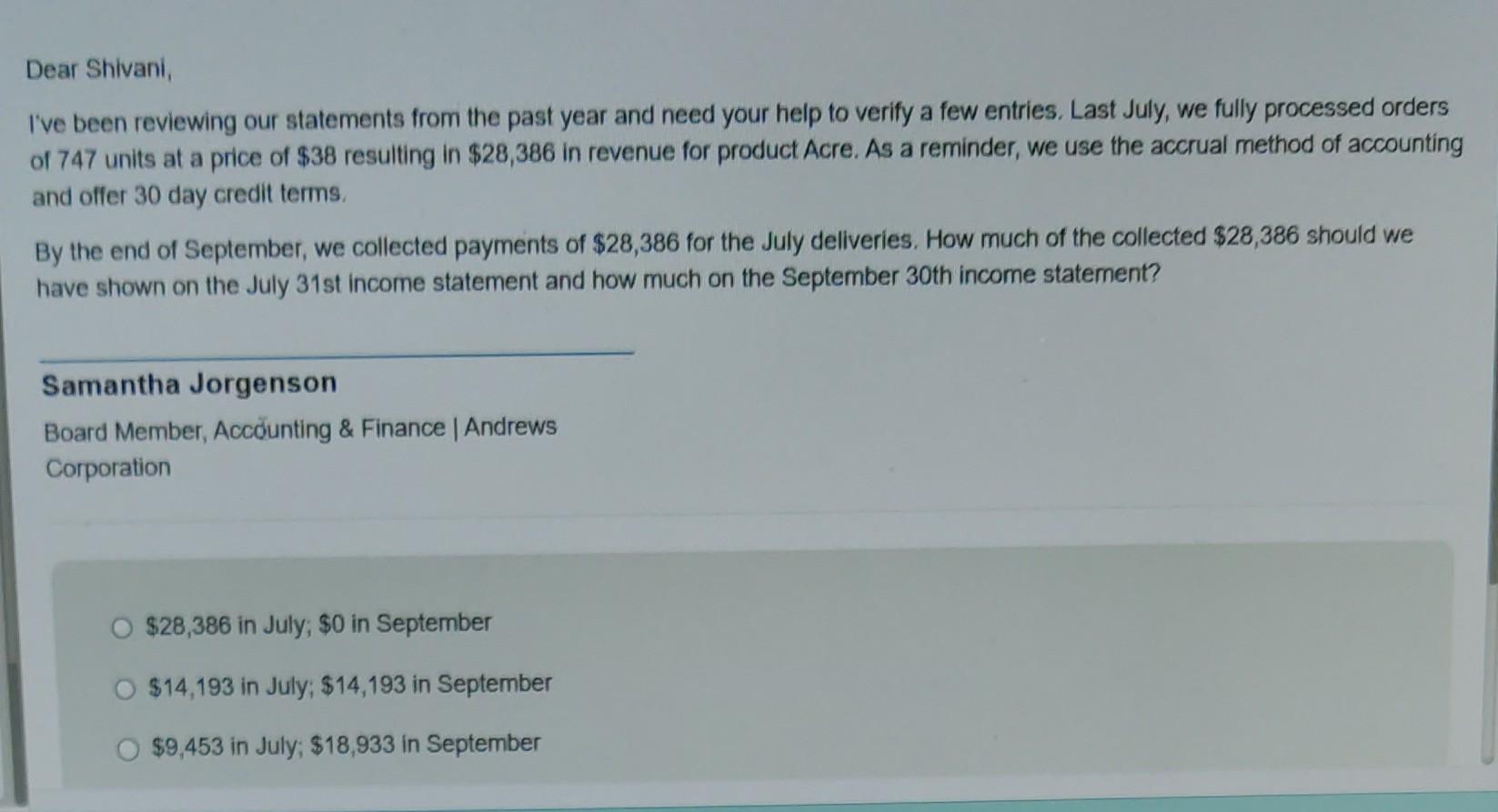 I've been reviewing our statements from the past