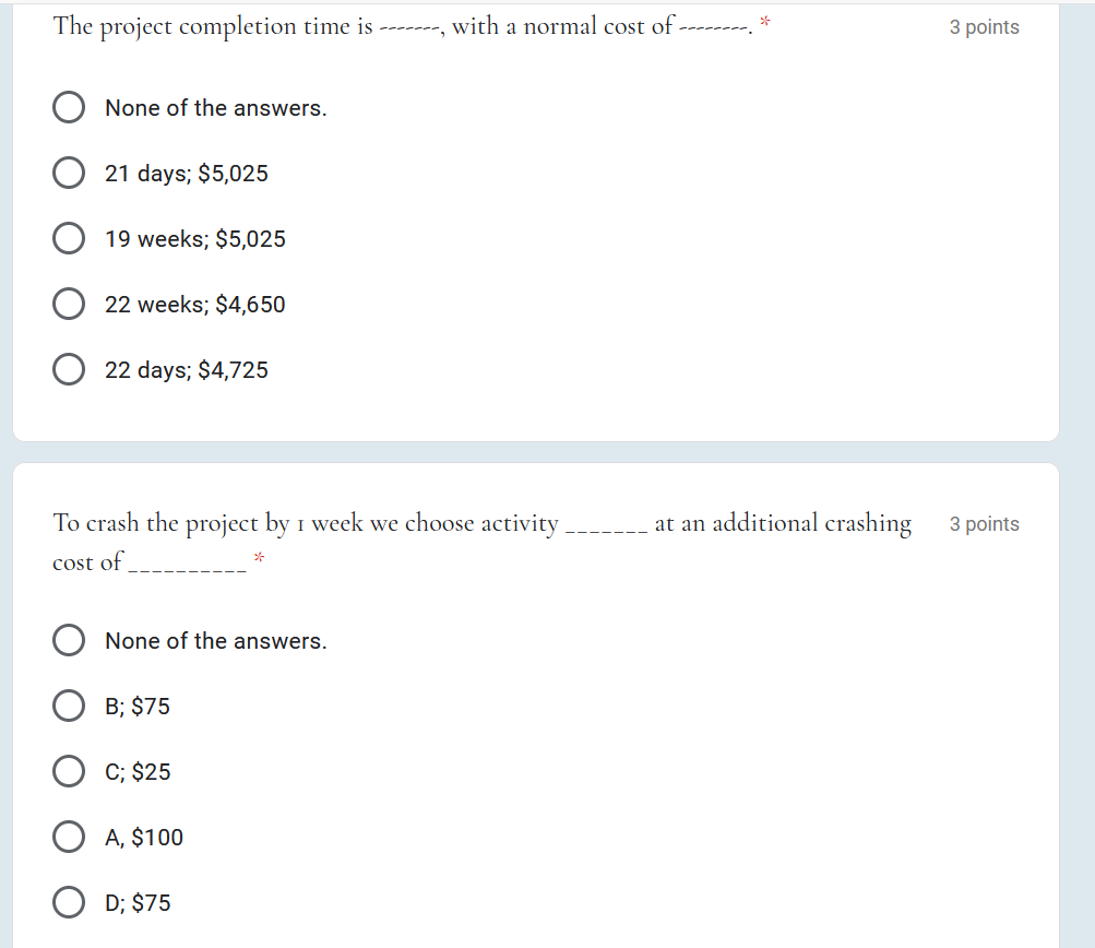 i need the answer quickly without justification