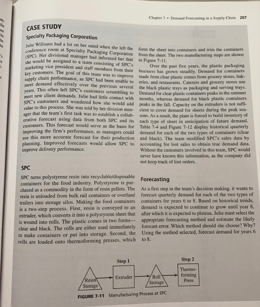 Analyze the CASE STUDY, SPECIALITY PACKING