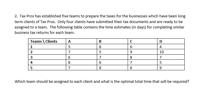 Solve problem in Excel using solver Be sure to