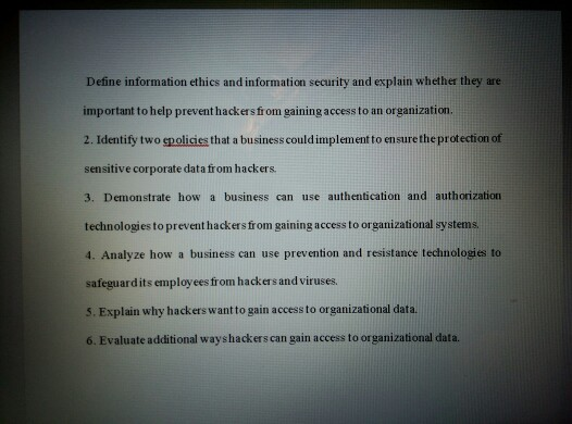 Define information ethics and information
