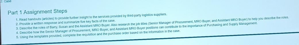 I have only this much information Part 1: Case