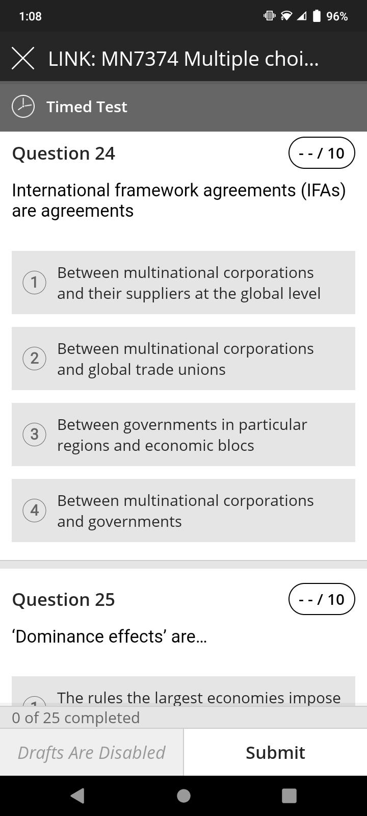 1:08 96% X LINK: MN7374 Multiple choi... Timed
