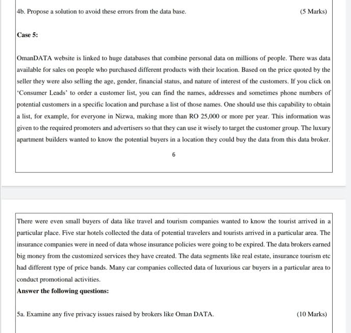 46. Propose a solution to avoid these errors from