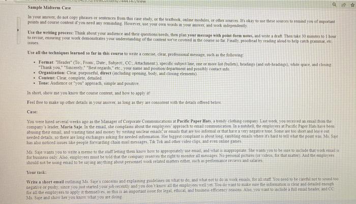 plz do it. Fay/444167/View Qe t Sample Midterm