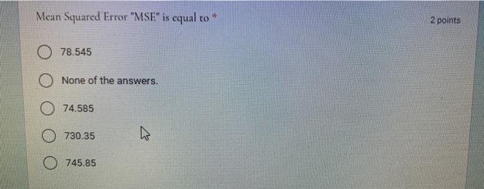 sorry , here is the main question n Mean Absolute