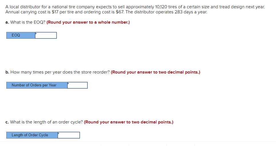 A local distributor for a national tire company